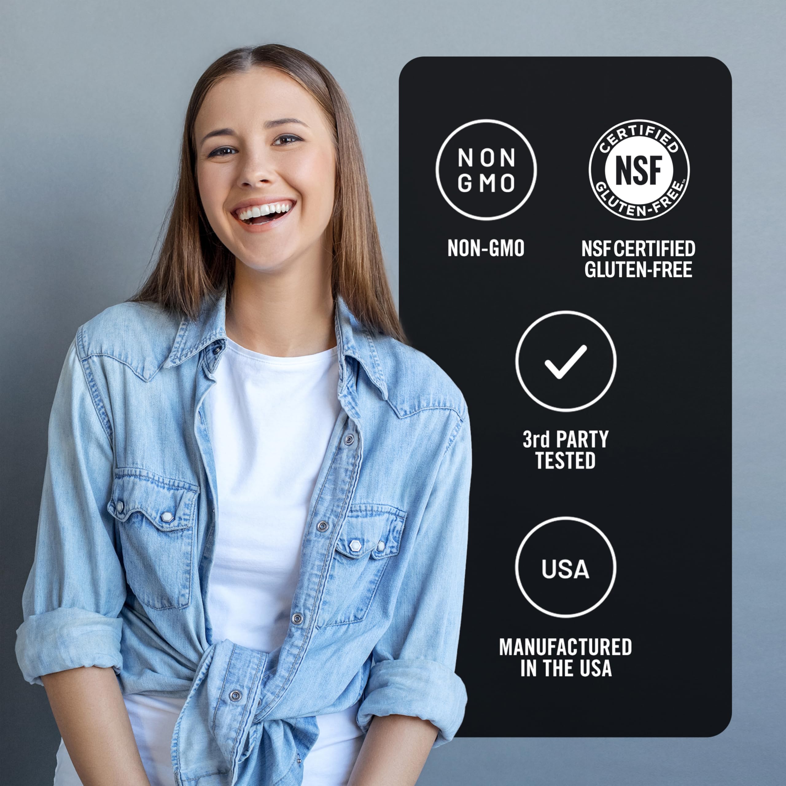 NatureWise sello vegano y sin alérgenos destacando seguridad alimentaria