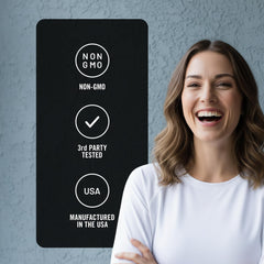 NatureWise sello de calidad cGMP que evidencia control y pruebas de terceros