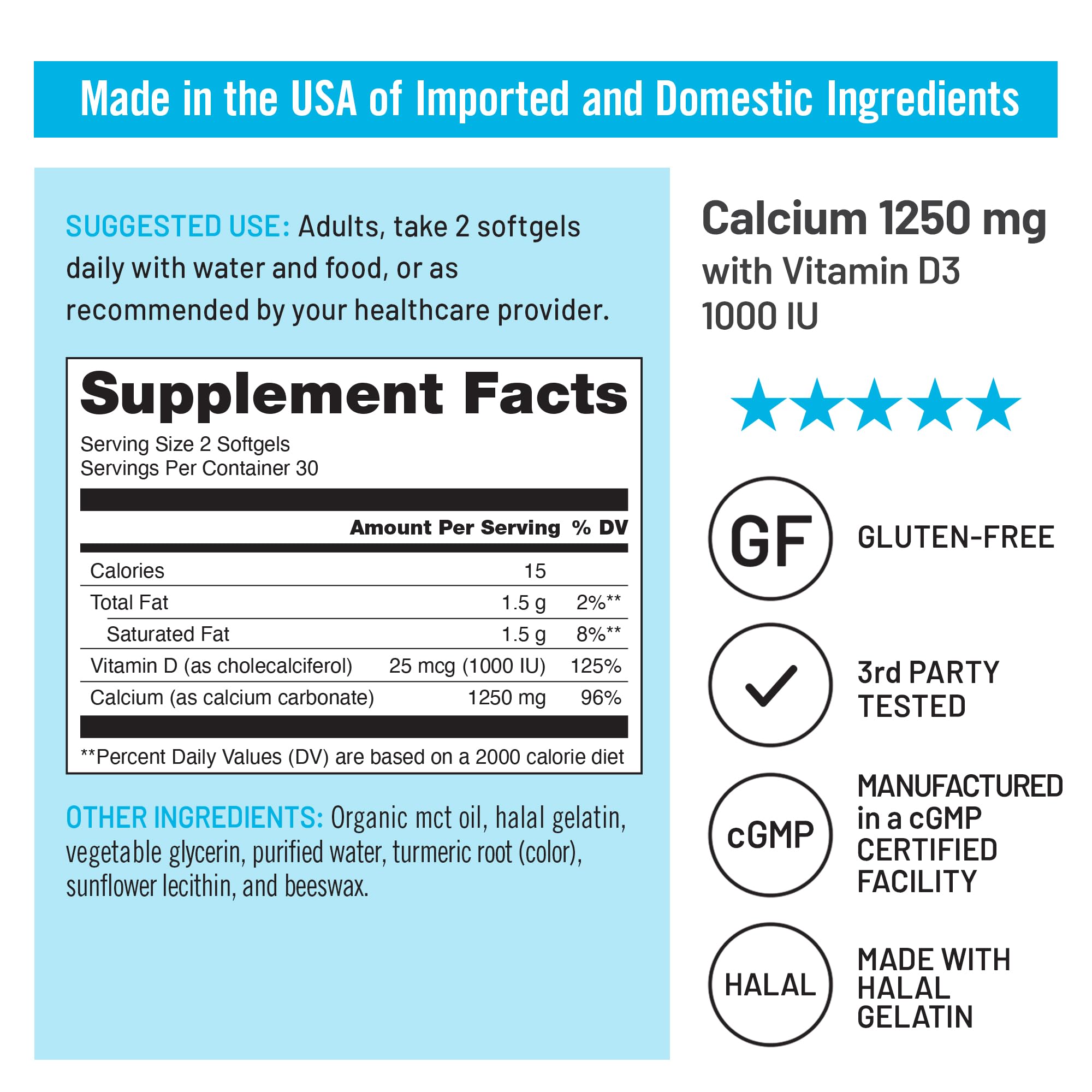 NatureWise softgels en mano para visualizar tamaño real y comodidad