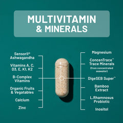 NatureWise mezcla en polvo con plantas para mostrar origen natural