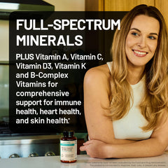 NatureWise vista del polvo y mezcla vegetal que resalta ingredientes