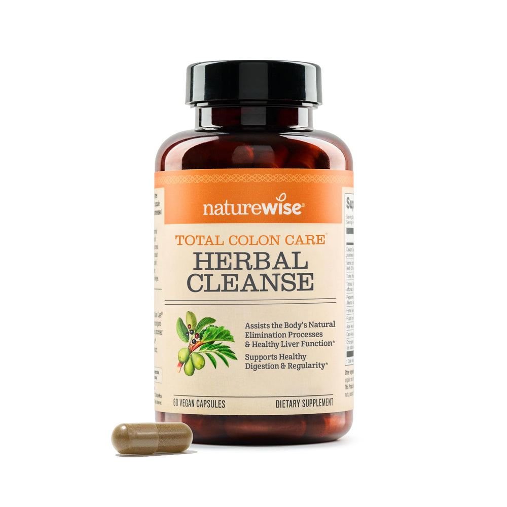 NatureWise frasco del producto visto al frente mostrando la etiqueta y beneficios
