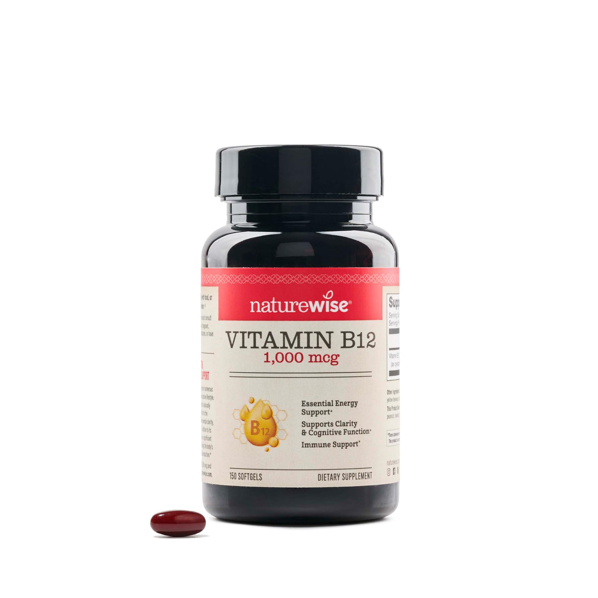 NatureWise envase frontal mostrando 150 cápsulas para un suministro prolongado