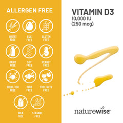 NatureWise etiqueta nutricional y dosificación clara, seguridad informativa