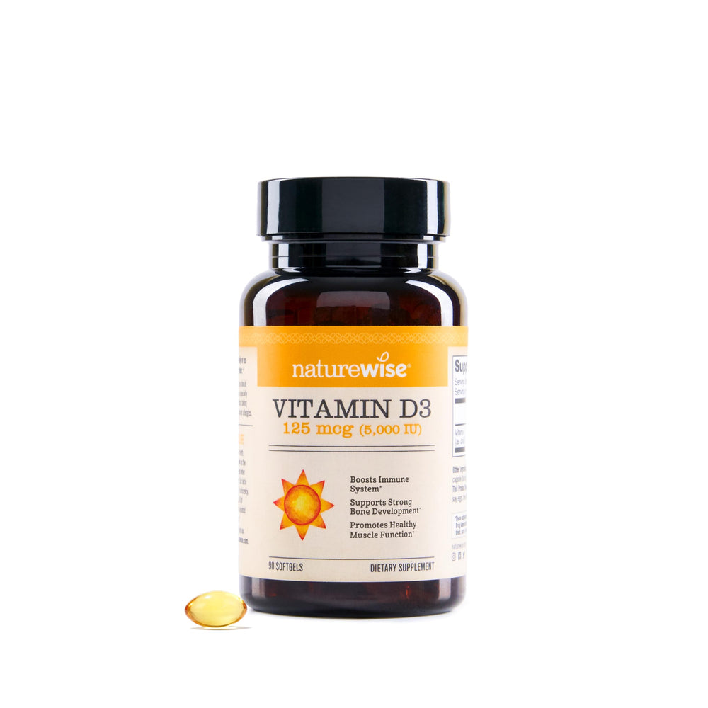 NatureWise frasco frontal mostrando etiqueta y beneficio de absorción mejorada