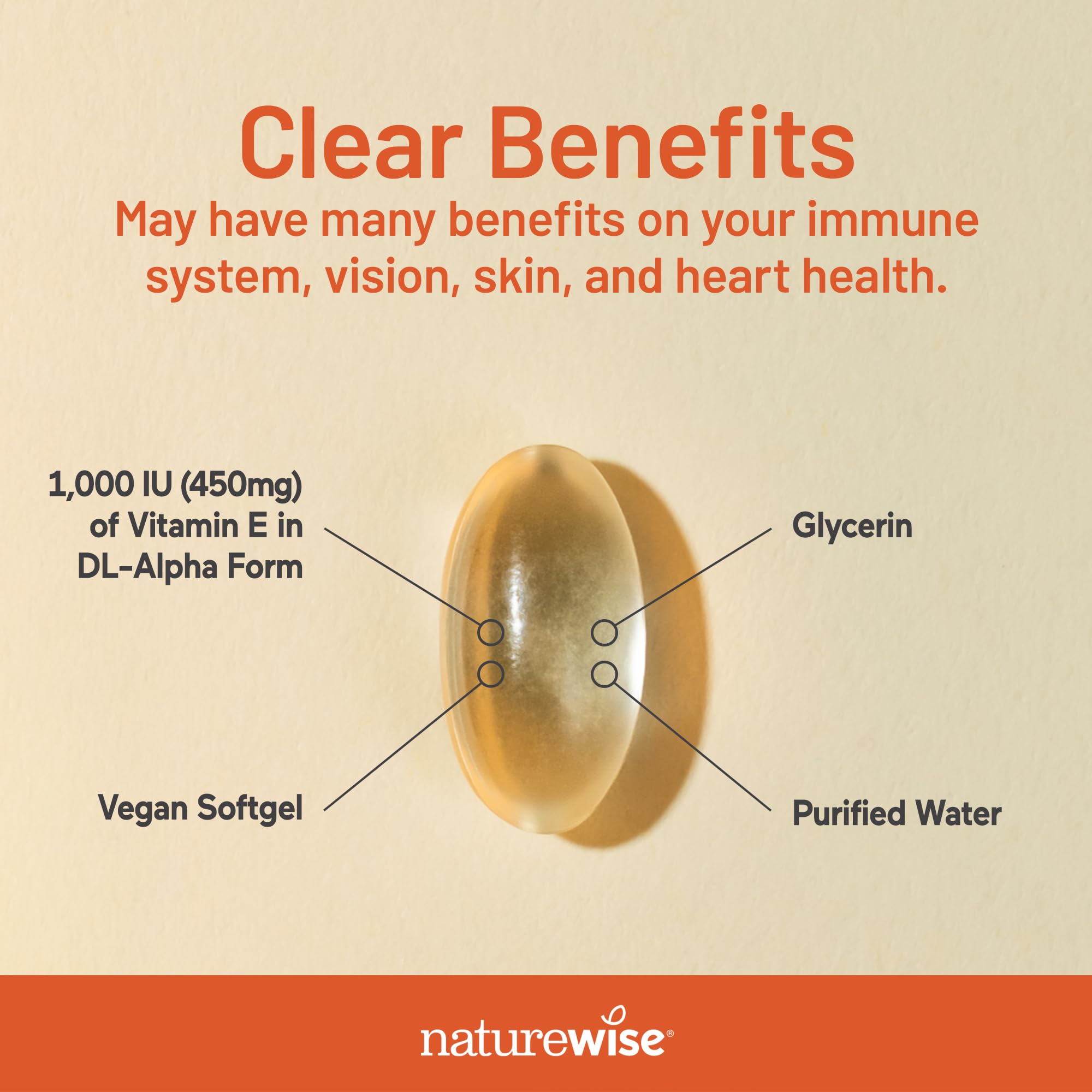 NatureWise cápsulas en mano ilustrando tamaño y facilidad de uso