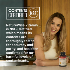 NatureWise frasco abierto con cápsulas visibles para revisión de cantidad