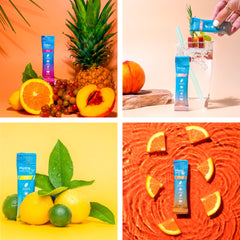 NatureWorks etiqueta nutricional del producto que destaca bajo contenido de azúcar
