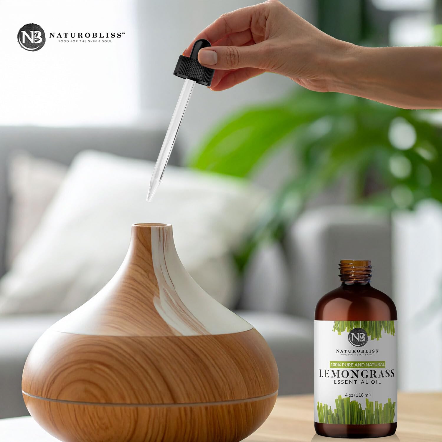 NaturoBliss caja de embalaje lista para envío protegiendo el frasco de vidrio