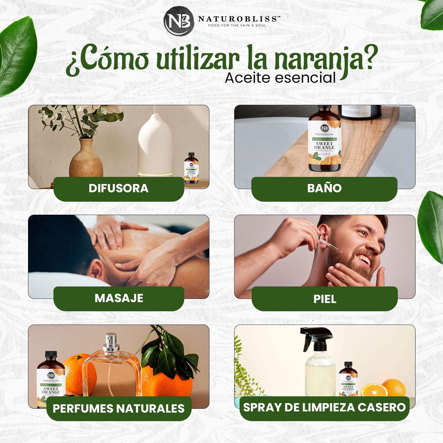 NaturoBliss aceite en difusor ambiente fresco y energético