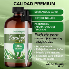 NATUROPATHY NATURE comparativa de tamaño 4 fl oz para referencia de uso