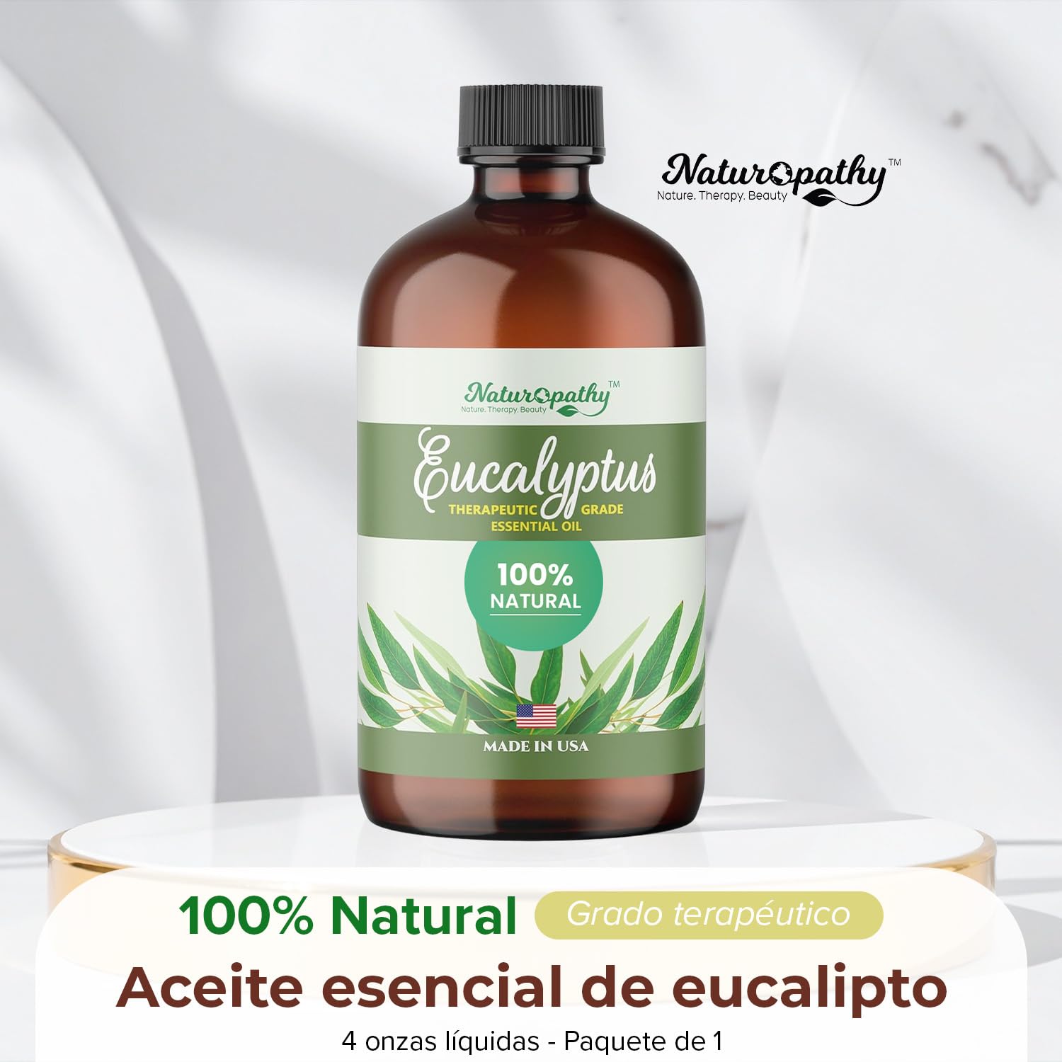 NATUROPATHY NATURE gota de aceite en primer plano muestra pureza y brillo