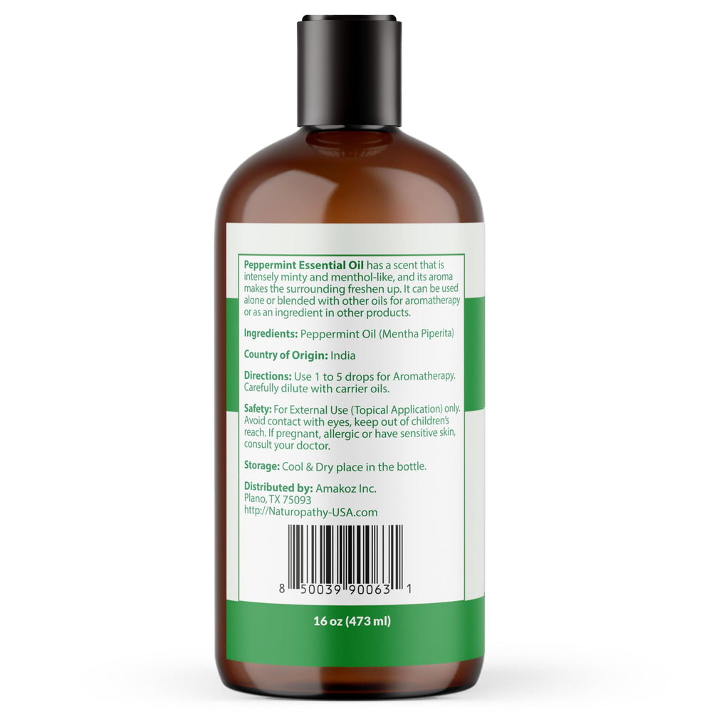 Naturopathy comparación de tamaño 16oz indicando rendimiento y ahorro
