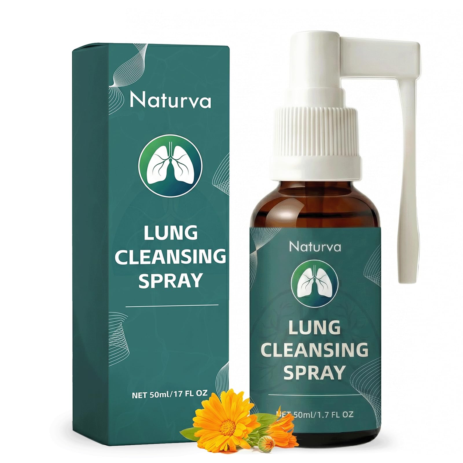 Naturva frontal del envase mostrando el spray y beneficio de frescor