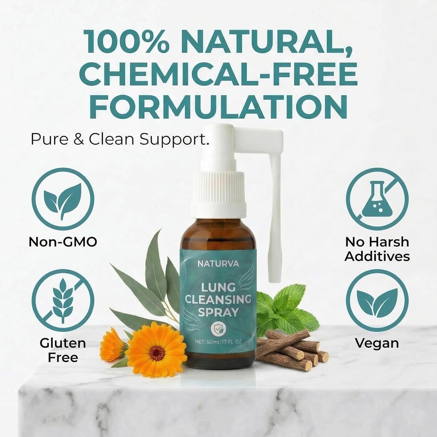 Naturva textura del líquido herbal para aplicación y sensación fresca