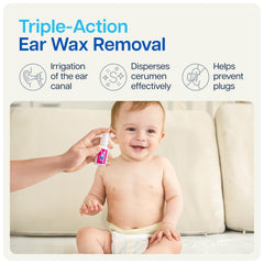 NAVEH PHARMA CleanEars Baby textura del líquido en envase, fórmula no grasosa