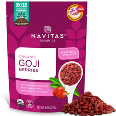 Navitas Organics bolsa frontal mostrando etiqueta y beneficios orgánicos
