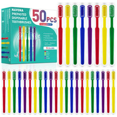 Navona pack frontal mostrando 50 cepillos, ideal para viajes