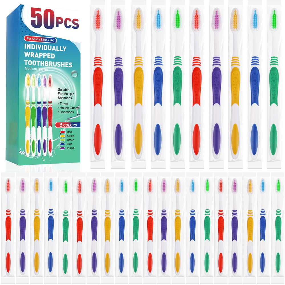 Navona pack frontal mostrando 50 cepillos, ideal para suministros y ahorro