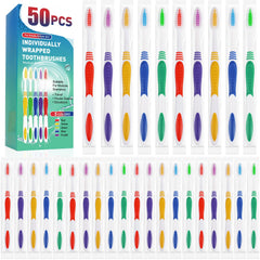 Navona pack frontal mostrando 50 cepillos, ideal para suministros y ahorro