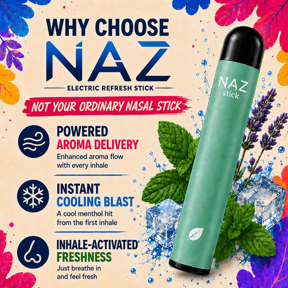 Naz stick en mano listo para inhalar y recuperar concentración