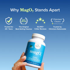 nbpure MagO7 polvo disuelto en vaso demostrando preparación simple y rápida