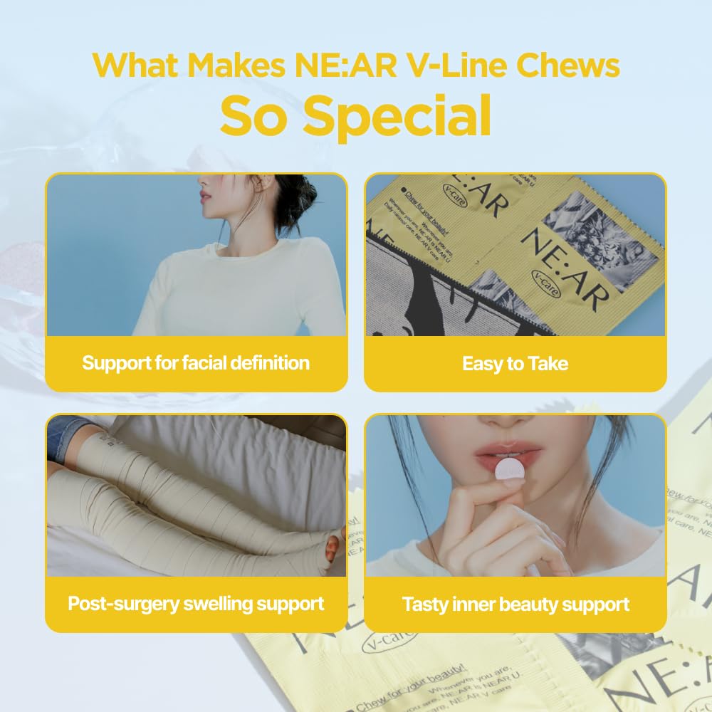 NE:AR V-Line Chews, dos bocados diarios, snack práctico para un estilo de vida activo