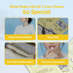 NE:AR V-Line Chews, dos bocados diarios, snack práctico para un estilo de vida activo