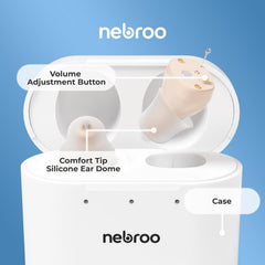 Nebroo PRO 3.0 funda cargadora portátil abierta con carga inalámbrica fácil
