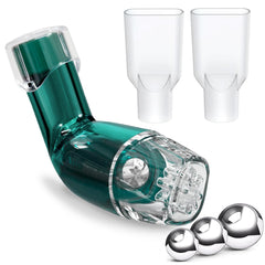 NebuAksol flutter valve frente mostrando diseño portátil y fácil manejo