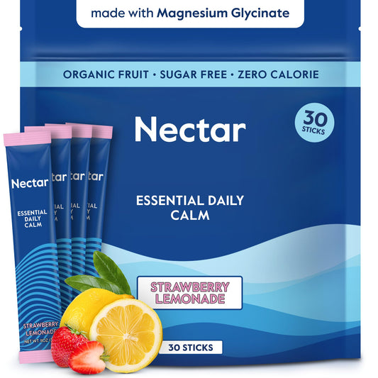 Nectar Calm frente del empaque mostrando sticks y beneficios