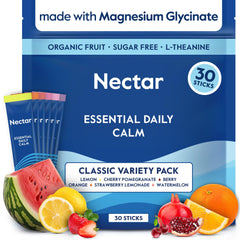 Nectar Calm vista frontal del envase mostrando diseño y cantidad de sticks