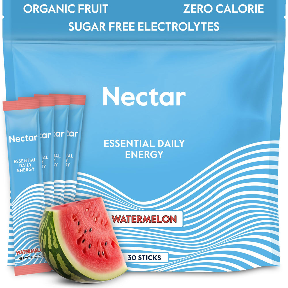 Nectar frente del empaque sandía mostrando presentación y sabor refrescante