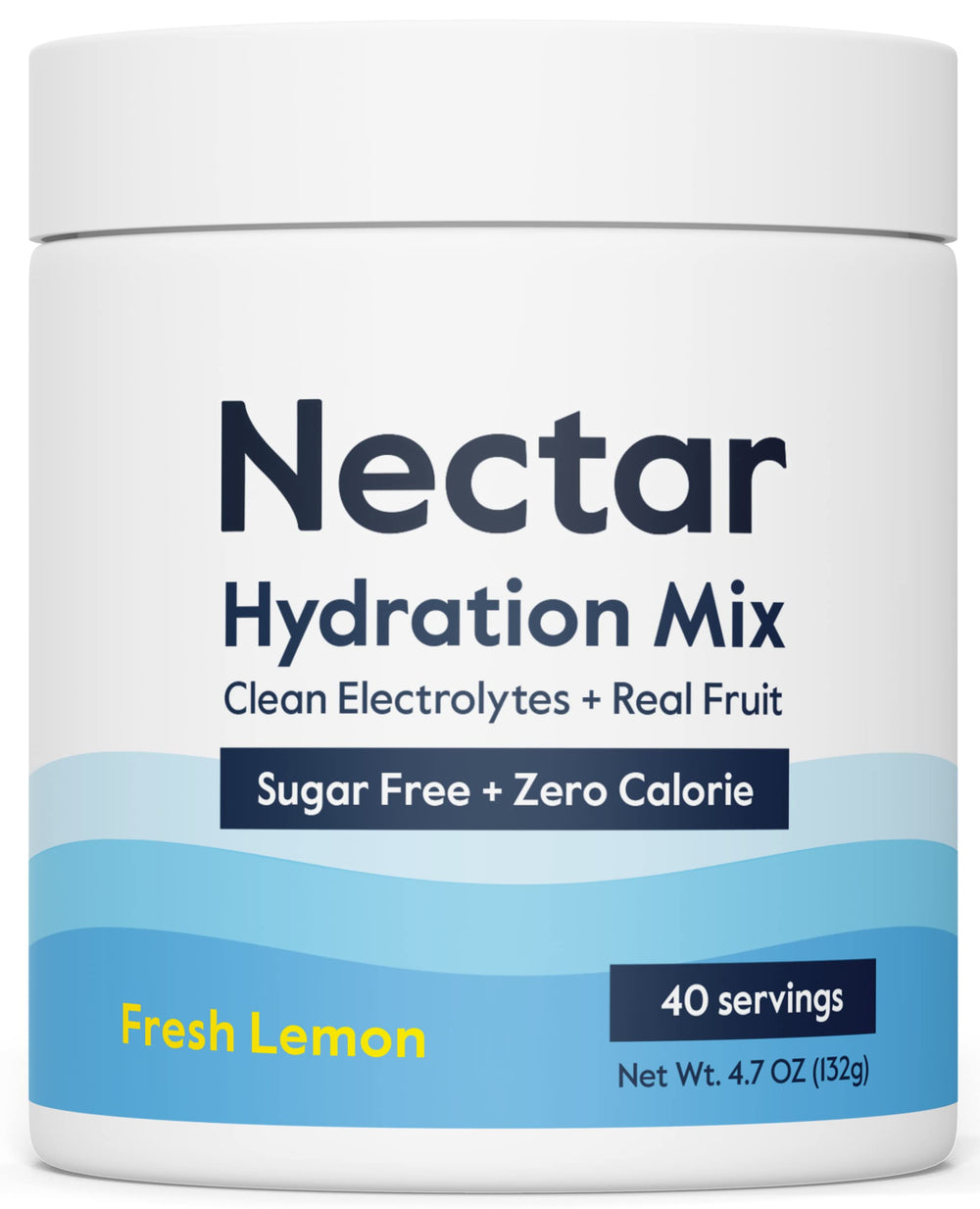 Nectar envase frontal mostrando diseño y beneficio de hidratación rápida