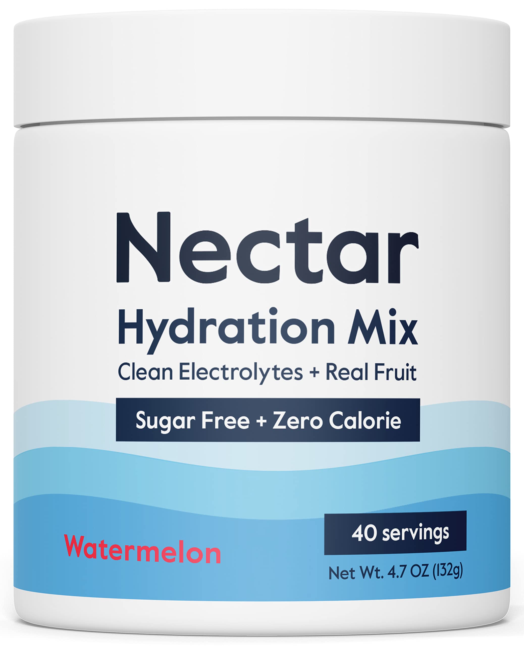 Nectar envase frontal sabor sandía mostrando porciones y diseño claro
