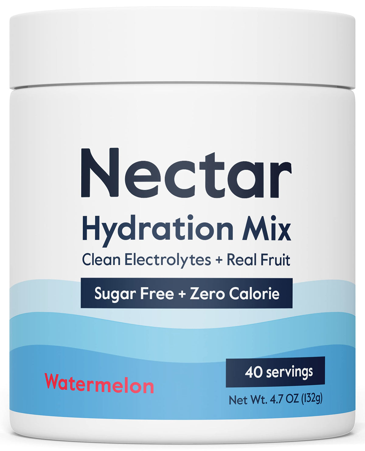 Nectar envase frontal sabor sandía mostrando porciones y diseño claro