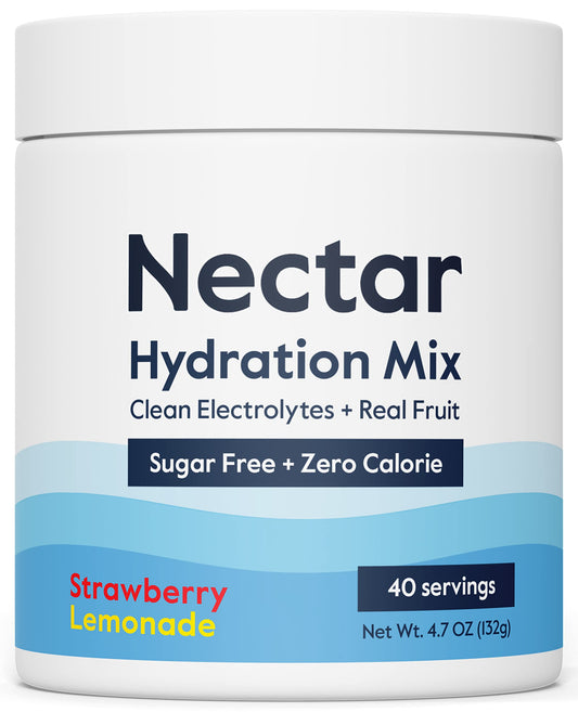 Nectar envase frontal fresa limón muestra sabor y conveniencia