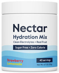 Nectar envase frontal fresa limón muestra sabor y conveniencia