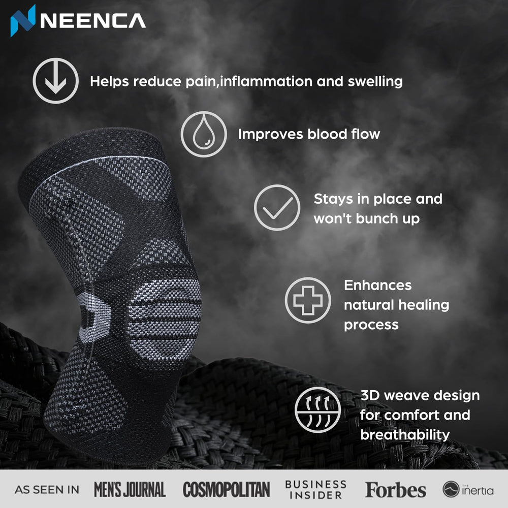NEENCA rodillera tejido 3D transpirable para confort y secado rápido