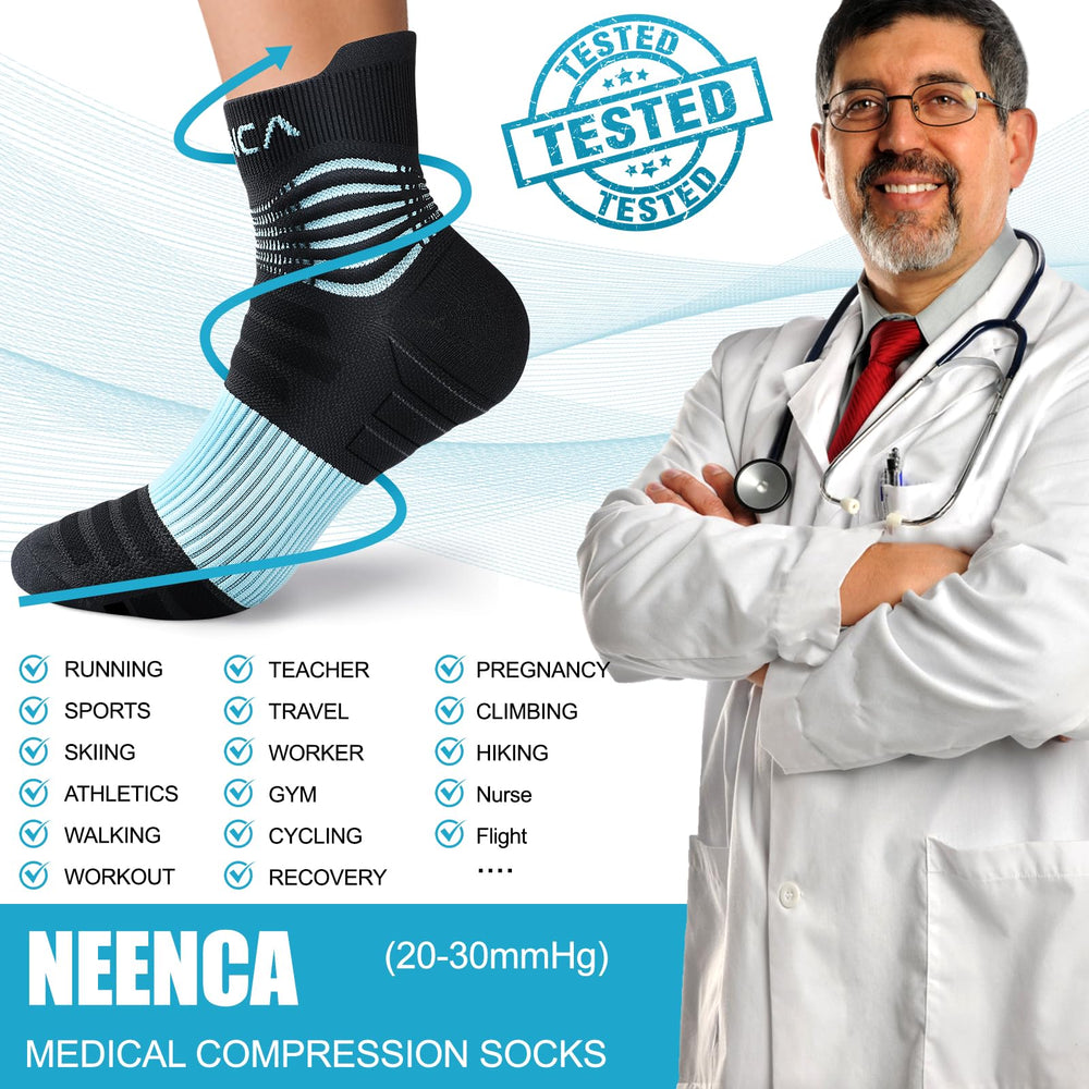 NEENCA persona durmiendo con calcetines para recuperación y confort