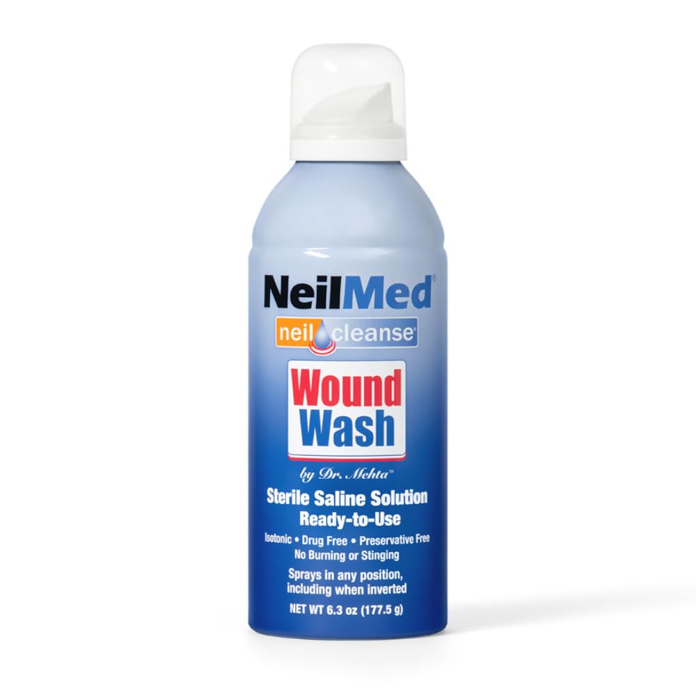 NeilMed Cleanse frasco frontal mostrando etiqueta clara y fácil identificación del producto