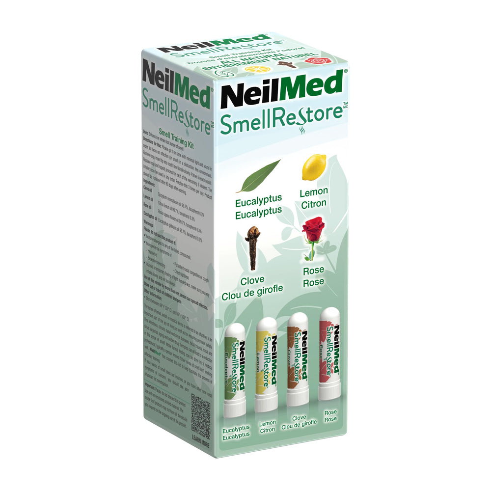 NeilMed close-up del aplicador de eucalipto mostrando textura y facilidad de uso