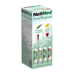 NeilMed close-up del aplicador de eucalipto mostrando textura y facilidad de uso