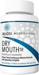 NeuOra Microceuticals empaque frontal Dry Mouth TR muestra beneficio conveniencia