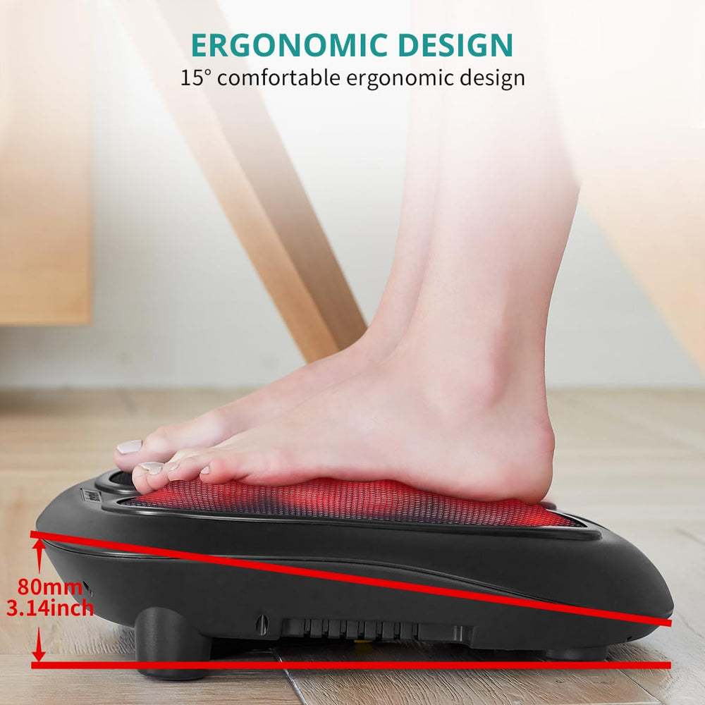 Nekteck comparación de tamaño junto a zapato para visualización de escala portátil