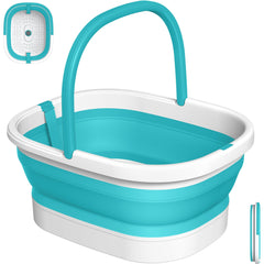 Nekteck bañera frontal plegable mostrando forma y portabilidad