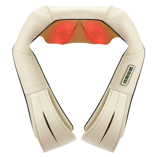 Nekteck vista frontal del masajeador de cuello, diseño compacto y ergonómico