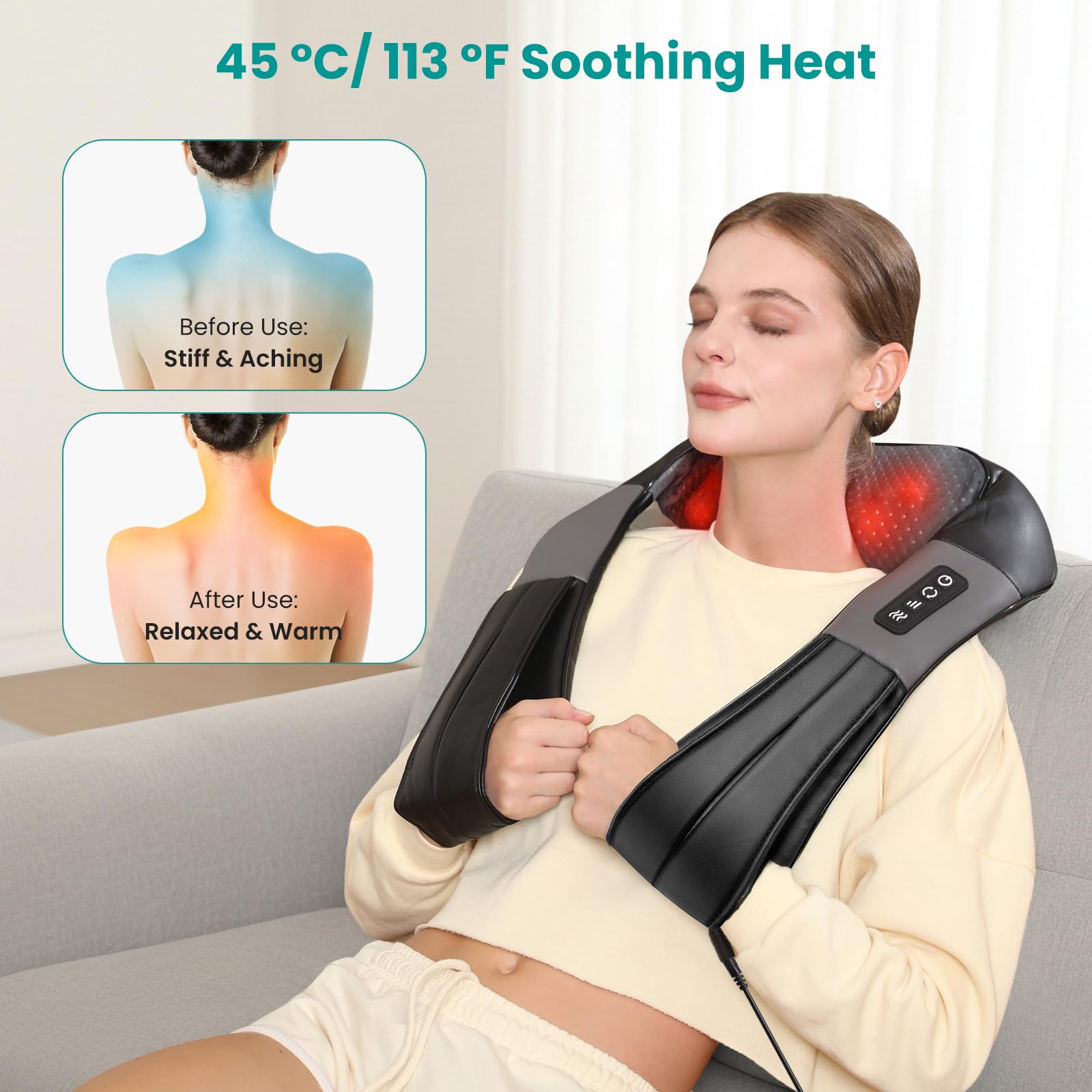 Nekteck detalle de la tela transpirable y cuero sintético para mayor confort