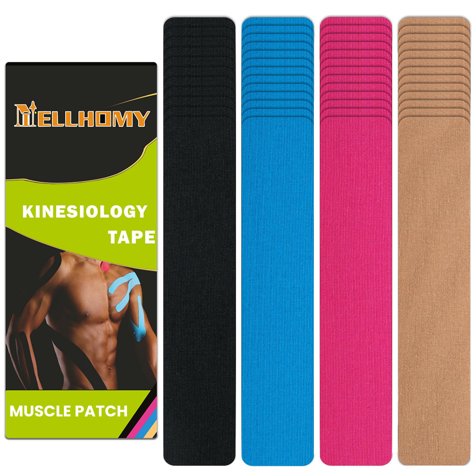 NELLHOMY empaque frontal mostrando 52 tiras y colores, conveniente para almacenamiento
