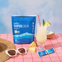 Nello bebida preparada en vaso sabor Passion Colada para tranquilidad instantánea